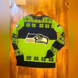 Seattle Seahawks ugly sweater size large